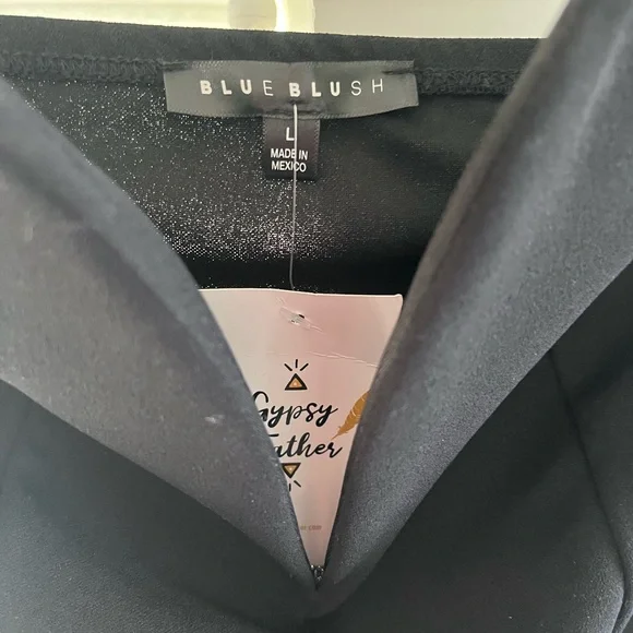 Blue Blush Black Strapless Bodysuit NWT - Picture 5 of 5